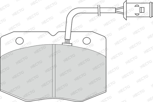 Necto FD6490V - Гальмівні колодки, дискові гальма autozip.com.ua