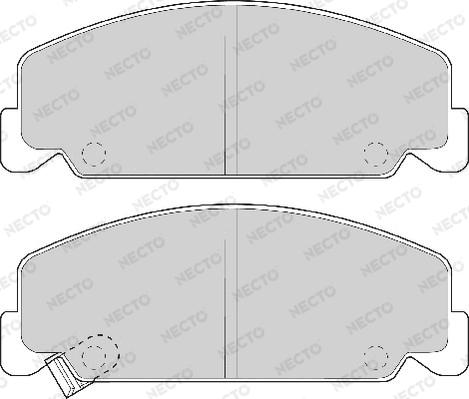 Necto FD6454A - Гальмівні колодки, дискові гальма autozip.com.ua