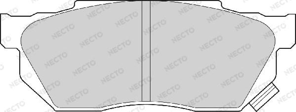Necto FD6460A - Гальмівні колодки, дискові гальма autozip.com.ua