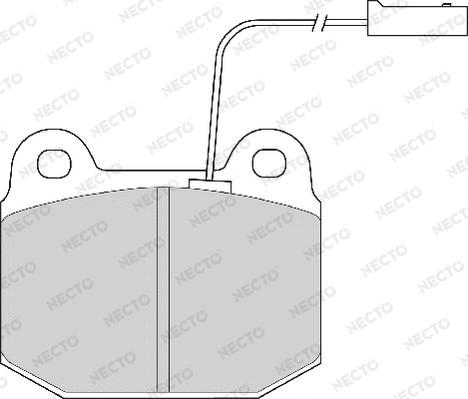 Necto FD6468A - Гальмівні колодки, дискові гальма autozip.com.ua