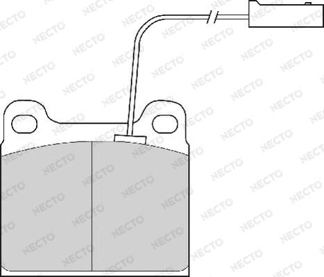 Necto FD6467A - Гальмівні колодки, дискові гальма autozip.com.ua