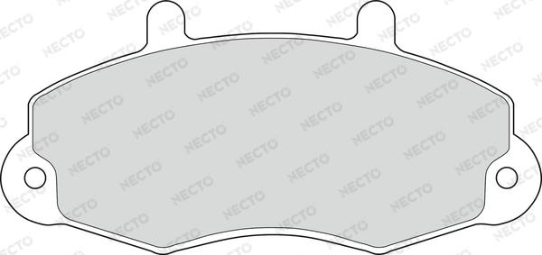 Necto FD6403V - Гальмівні колодки, дискові гальма autozip.com.ua