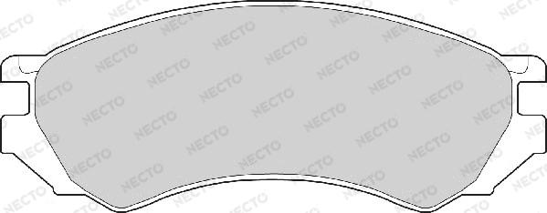 Necto FD6480A - Гальмівні колодки, дискові гальма autozip.com.ua