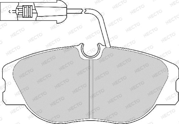 Necto FD6470A - Гальмівні колодки, дискові гальма autozip.com.ua