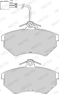 Necto FD6592A - Гальмівні колодки, дискові гальма autozip.com.ua