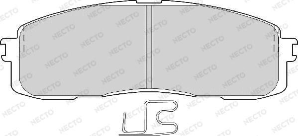 Necto FD6559A - Гальмівні колодки, дискові гальма autozip.com.ua
