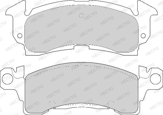 Necto FD6551A - Гальмівні колодки, дискові гальма autozip.com.ua