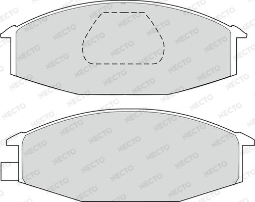 Necto FD6552A - Гальмівні колодки, дискові гальма autozip.com.ua
