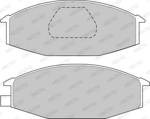 Necto FD6552V - Гальмівні колодки, дискові гальма autozip.com.ua