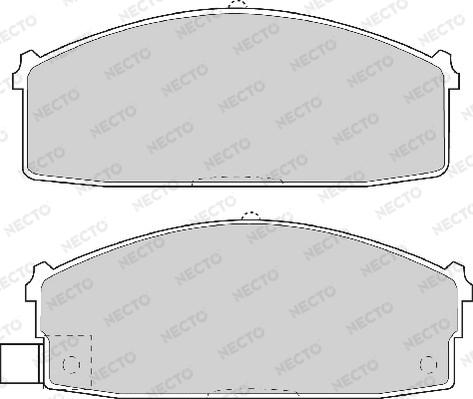 Necto FD6569A - Гальмівні колодки, дискові гальма autozip.com.ua