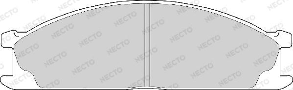 Necto FD6566A - Гальмівні колодки, дискові гальма autozip.com.ua