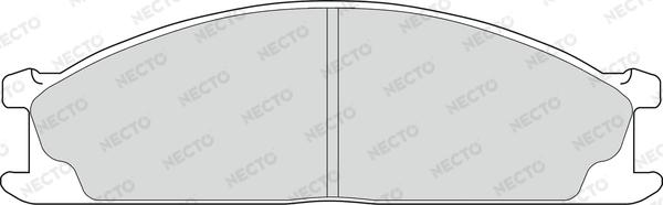 Necto FD6566V - Гальмівні колодки, дискові гальма autozip.com.ua