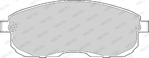 Necto FD6568A - Гальмівні колодки, дискові гальма autozip.com.ua