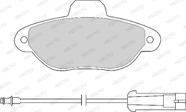 Necto FD6504A - Гальмівні колодки, дискові гальма autozip.com.ua