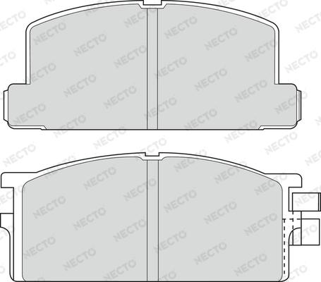 Necto FD6530V - Гальмівні колодки, дискові гальма autozip.com.ua