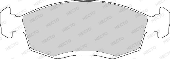Necto FD6525A - Гальмівні колодки, дискові гальма autozip.com.ua