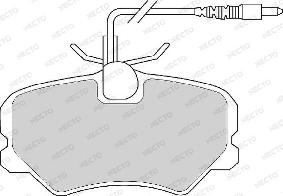 Necto FD6523A - Гальмівні колодки, дискові гальма autozip.com.ua