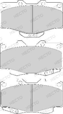 Necto FD6579A - Гальмівні колодки, дискові гальма autozip.com.ua
