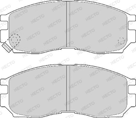 Necto FD6574A - Гальмівні колодки, дискові гальма autozip.com.ua