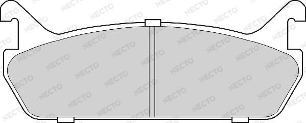 Necto FD6694A - Гальмівні колодки, дискові гальма autozip.com.ua