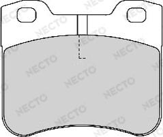 Necto FD6690A - Гальмівні колодки, дискові гальма autozip.com.ua