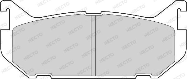 Necto FD6649A - Гальмівні колодки, дискові гальма autozip.com.ua