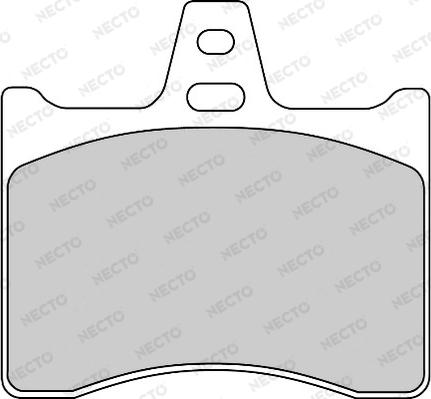 Necto FD6646A - Гальмівні колодки, дискові гальма autozip.com.ua