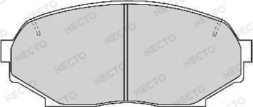Necto FD6648A - Гальмівні колодки, дискові гальма autozip.com.ua