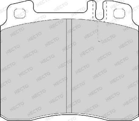 Necto FD6642A - Гальмівні колодки, дискові гальма autozip.com.ua