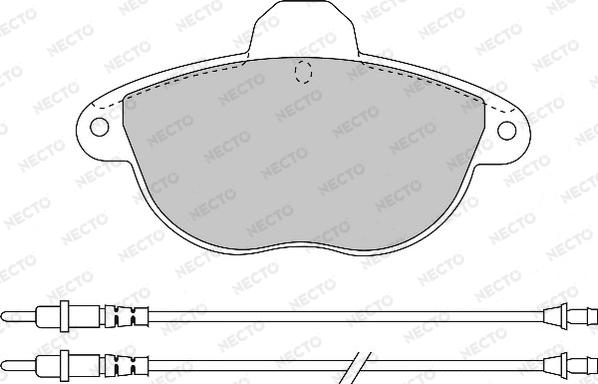 Necto FD6647A - Гальмівні колодки, дискові гальма autozip.com.ua