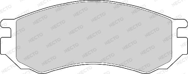 Necto FD6658A - Гальмівні колодки, дискові гальма autozip.com.ua