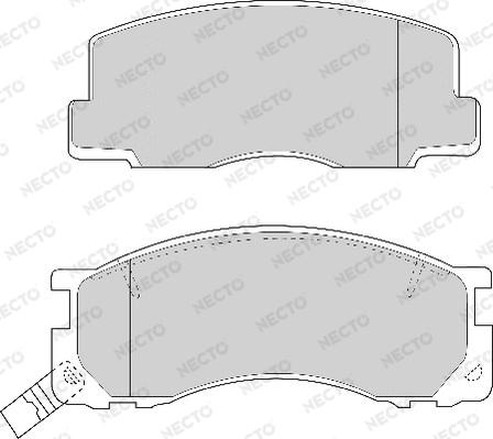 Necto FD6669A - Гальмівні колодки, дискові гальма autozip.com.ua