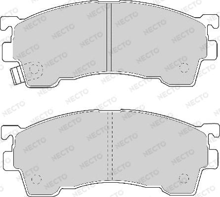 Necto FD6609A - Гальмівні колодки, дискові гальма autozip.com.ua