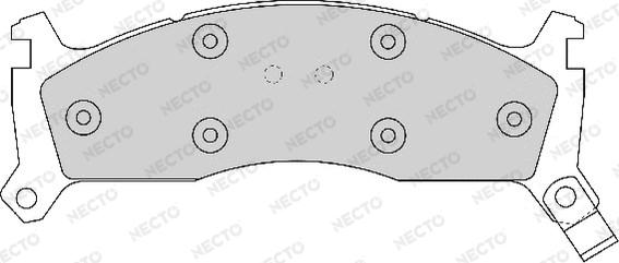 Necto FD6605A - Гальмівні колодки, дискові гальма autozip.com.ua