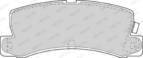 Necto FD6634A - Гальмівні колодки, дискові гальма autozip.com.ua