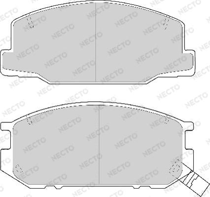 Necto FD6670A - Гальмівні колодки, дискові гальма autozip.com.ua