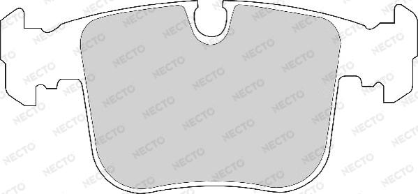 Necto FD6671A - Гальмівні колодки, дискові гальма autozip.com.ua