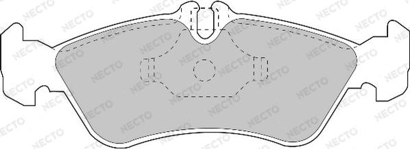 Necto FD6678V - Гальмівні колодки, дискові гальма autozip.com.ua