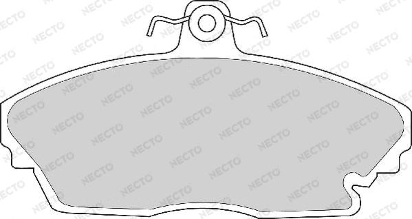 Necto FD6673A - Гальмівні колодки, дискові гальма autozip.com.ua
