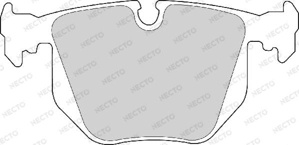 Necto FD6672A - Гальмівні колодки, дискові гальма autozip.com.ua