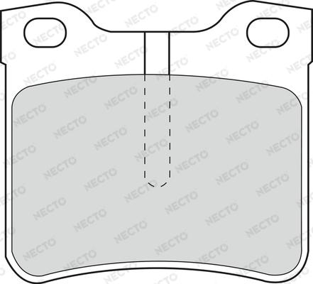 Necto FD6677A - Гальмівні колодки, дискові гальма autozip.com.ua