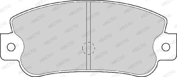 Necto FD6090A - Гальмівні колодки, дискові гальма autozip.com.ua