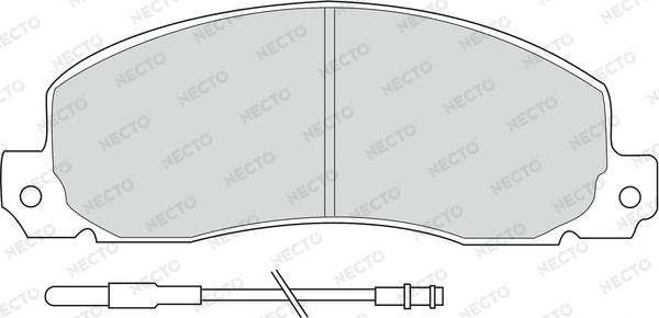 Necto FD6091V - Гальмівні колодки, дискові гальма autozip.com.ua