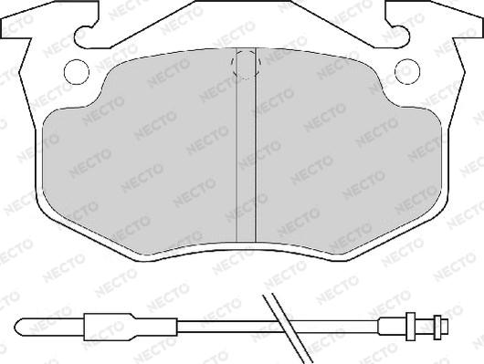 Necto FD6065A - Гальмівні колодки, дискові гальма autozip.com.ua