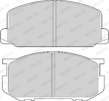 Necto FD6196A - Гальмівні колодки, дискові гальма autozip.com.ua