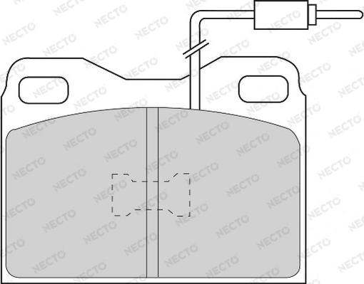 Necto FD6164A - Гальмівні колодки, дискові гальма autozip.com.ua