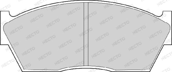Necto FD6105A - Гальмівні колодки, дискові гальма autozip.com.ua