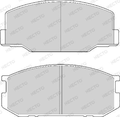 Necto FD6106A - Гальмівні колодки, дискові гальма autozip.com.ua