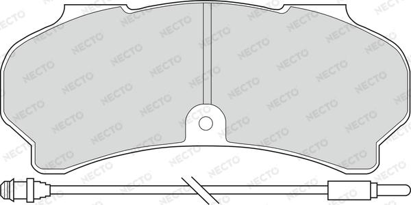 Necto FD6108V - Гальмівні колодки, дискові гальма autozip.com.ua