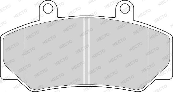 Necto FD6136A - Гальмівні колодки, дискові гальма autozip.com.ua